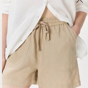 Quince Light Beige Women's Cargo Shorts